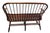American Vintage American Continuous Bow Poplar Windsor Settee Bench For Sale - Image 3 of 7