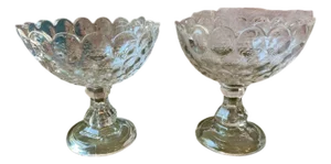 Pair of Vintage Compote Footed Bowls