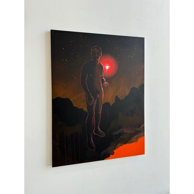 Prayer for a Peaceful Heart Acrylic Painting on Canvas by Bret Hanson For Sale - Image 4 of 12