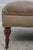 Brown Large Tufted Leather Ottoman ~ Possibly Hancock & Moore For Sale - Image 8 of 12