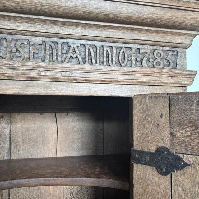 Antique Hall Cupboard, 1700s For Sale - Image 17 of 18