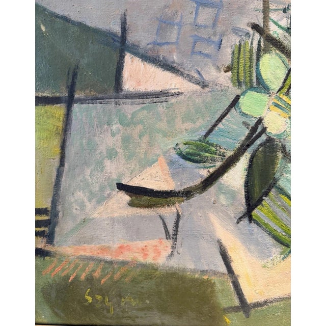 Hans Szym, Flowering Branch, Oil Painting on Canvas For Sale - Image 10 of 13