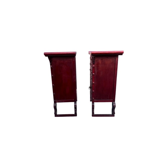 Mid 20th Century Asian Apothecary Cabinets a Pair For Sale - Image 9 of 13