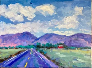 Skyscape - Contemporary Impressionist Oil Painting by Haas