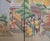 Wood C. 1940s Vintage Chinese Painted Folding Screen "Flying Kites" For Sale - Image 7 of 16