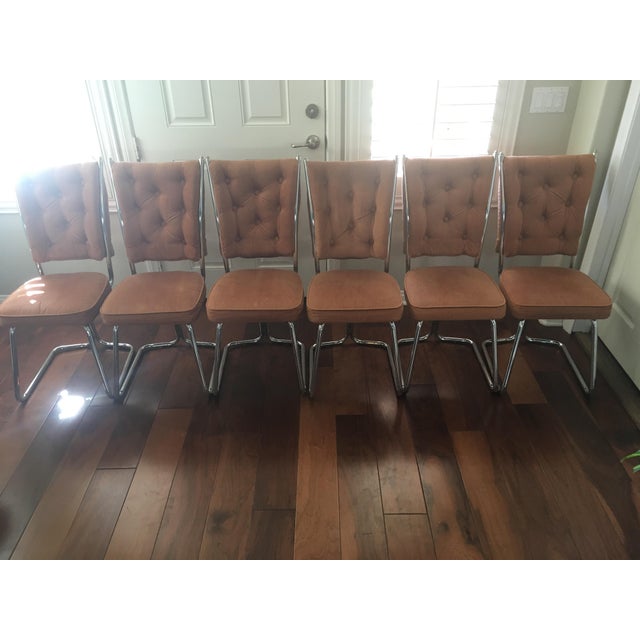 Vintage MidCentury Douglas Furniture of California Salmon Dining Set