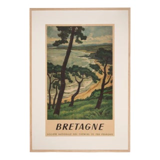 Vintage Travel Poster by André Strauss, 1950s For Sale