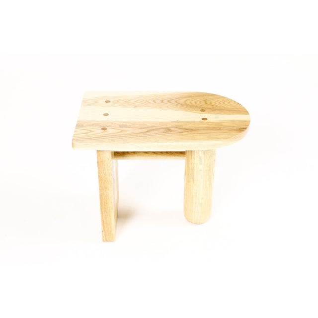 Custom Modernist Rectangular Side End Table — Ventana — Ash + White Oak For Sale In Los Angeles - Image 6 of 10