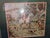 1990s Grand Scale Vintage English Fox Hunt Still Life Tapestry in Custom Dark Wood Frame For Sale - Image 5 of 6