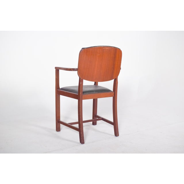 Portuguese Desk Armchair, 1950s For Sale - Image 6 of 7