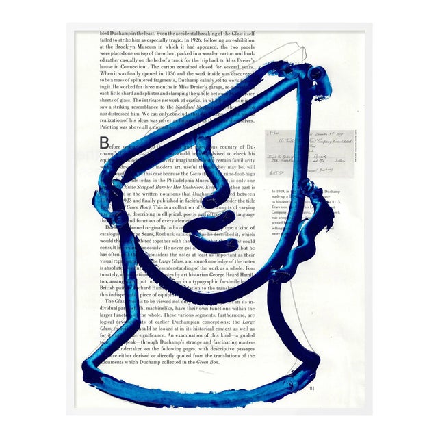 Roman Bust by Virginia Chamlee in White Frame, Medium Art Print For Sale