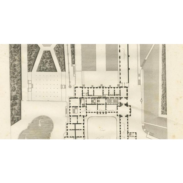 Early 19th Century Louis-Pierre Baltard, Plan of the Château De Saint-Cloud First Floor, 1803, Engraving For Sale - Image 5 of 9