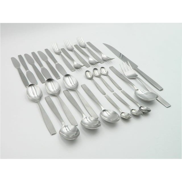 Stainless Steel Cutlery Set by Amboss, 1960s, Set of 27 For Sale - Image 13 of 15