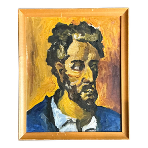 Vintage Original Oil Portrait on Canvas