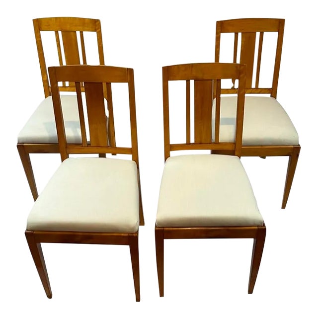 Maple Dining Side Chairs- Set of 4 For Sale