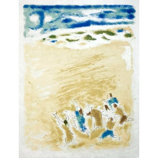 1962 Jules Cavailles Original Lithograph, Untitled 11 For Sale