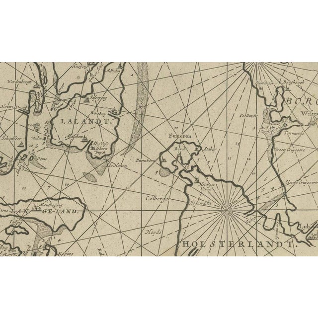 Nautical Chart of Skagerrak and Øresund by Johannes Van Keulen For Sale - Image 4 of 11