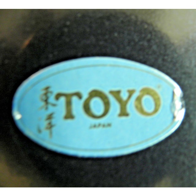 Mid 20th Century Vintage Toyo Japanese Lacquered Set of 3 Nesting Trays Cherry Blossoms For Sale - Image 5 of 8
