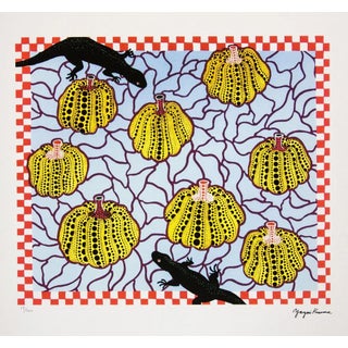 After Yayoi Kusama, Black Lizards, Lithograph, 1990s For Sale