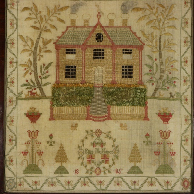 Traditional Antique Scottish Sampler, 1805, by Eliza McKune For Sale - Image 3 of 18