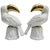 Mid-Century Modern Vintage Hollywood Regency White Porcelain & Gold Gilt Toucan Bookends - A Pair For Sale - Image 3 of 9
