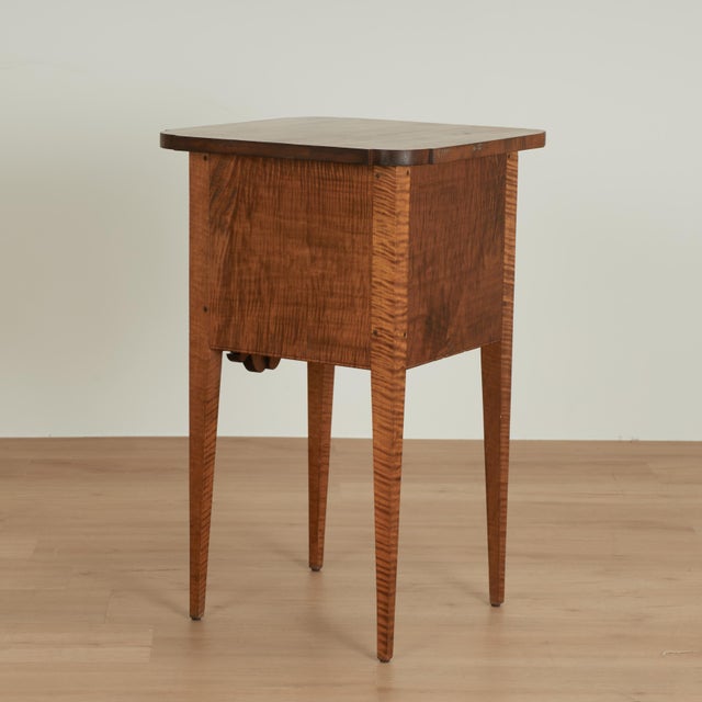 Pair of Antique American Federal Tiger Maple Stands For Sale - Image 17 of 18