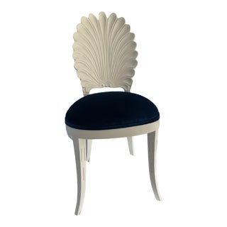 Mid 19th Century Vintage Grotto Style Carved Shell Chair For Sale