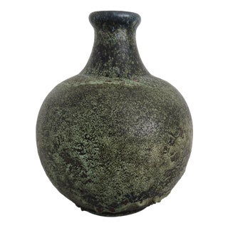 Green Studio Ceramic Vase, Germany, 1960s For Sale