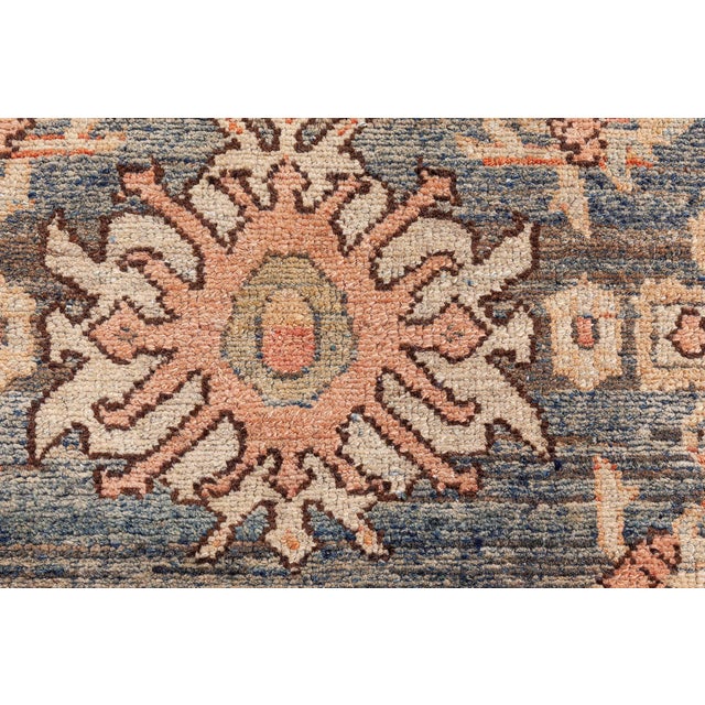 Beige Fine Antique Persian Malayer Handmade Wool Rug For Sale - Image 8 of 9