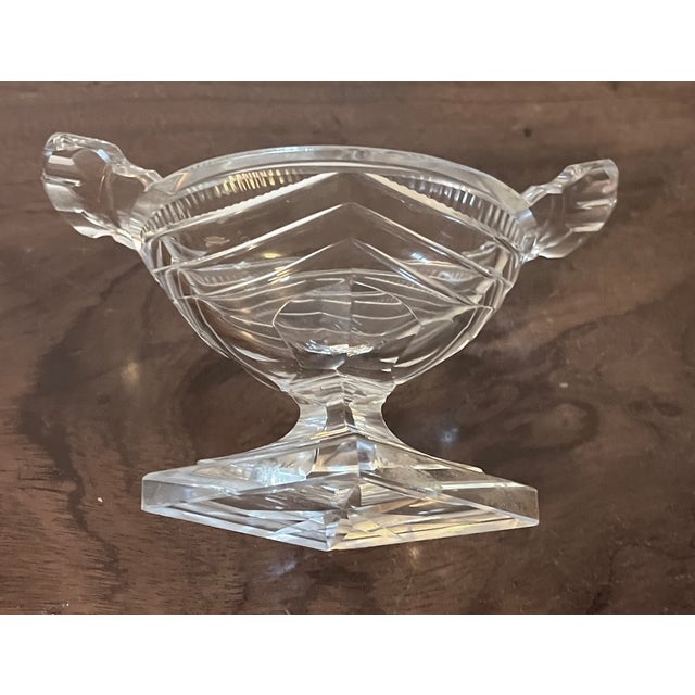 Antique 19th Century Georgian Anglo Irish Cut Glass / Crystal Salt Cellar For Sale - Image 9 of 16