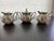 Antique RS Prussia porcelain creamer and lidded sugar bowl set. Authentic "Red Mark" (wreath with a star and "RS Prussia"...