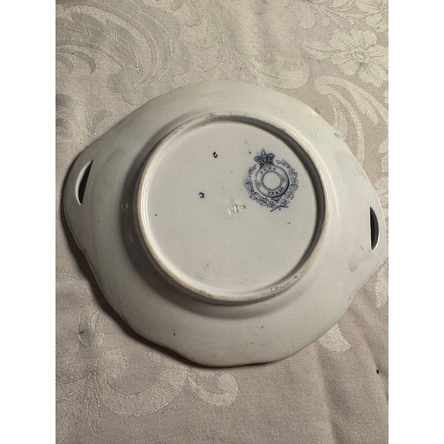 American Antique Doulton (p.b.&h) Burslem Alma Salad Plate With Handles. Set of 5. For Sale - Image 3 of 10