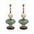 Geometric Murano Glass Table Lamps in Green and White from Sottsass, 2000, Set of 2 For Sale - Image 8 of 8