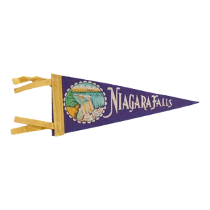Vintage Niagara Falls Felt Flag
