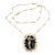1970s Salvador Dali Gold Black Onyx Christ Saint John Cross Bracelet Necklace Cert For Sale