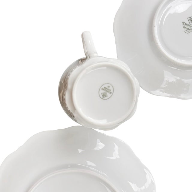 Schirnding Bavaria Breakfast Set – 1960s, Signed, Art Deco Porcelain For Sale - Image 4 of 7