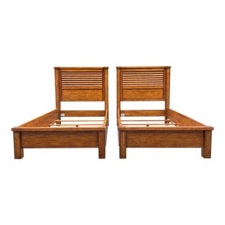 Ethan Allen Twin “Drake” Beds- a Pair For Sale