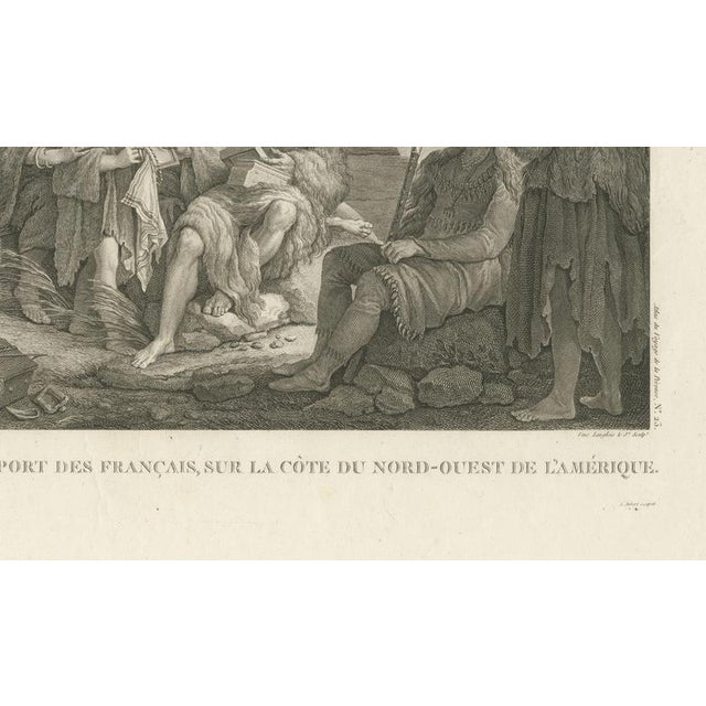 After Gaspard Duché de Vancy, La Pérouse Alaska Tlingit Costume, 1797, Engraving For Sale - Image 6 of 9