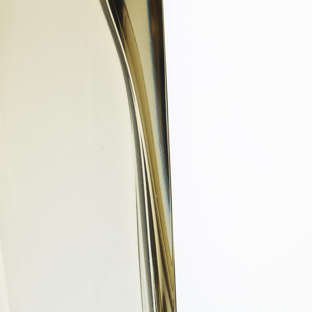 Hand Blown Murano Vase Goccia in Olive Tall For Sale - Image 10 of 11