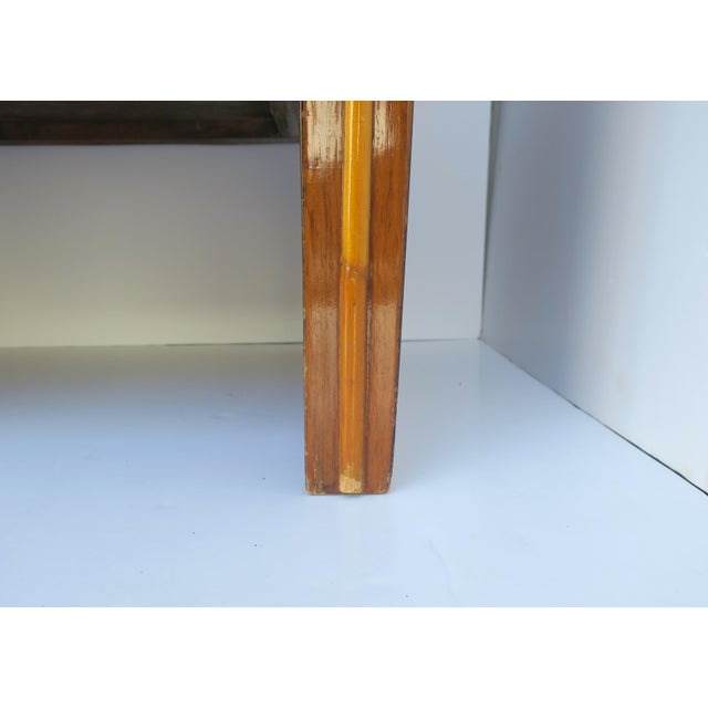 Art Deco Wood Benches, Pair For Sale - Image 11 of 18
