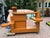 This commanding vintage postmodern sculptural bar console commands attention with its bold geometric form and substantial...