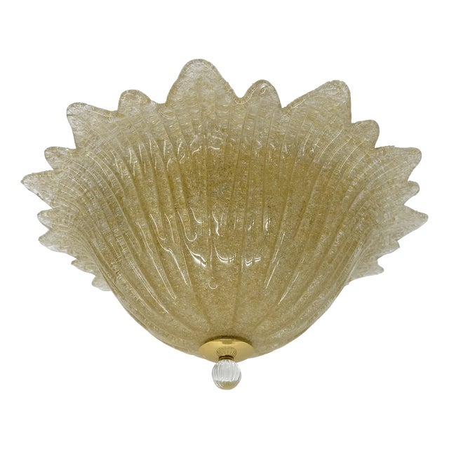 Mid-Century Italian Murano Glass Ceiling Lamp, 1970s For Sale