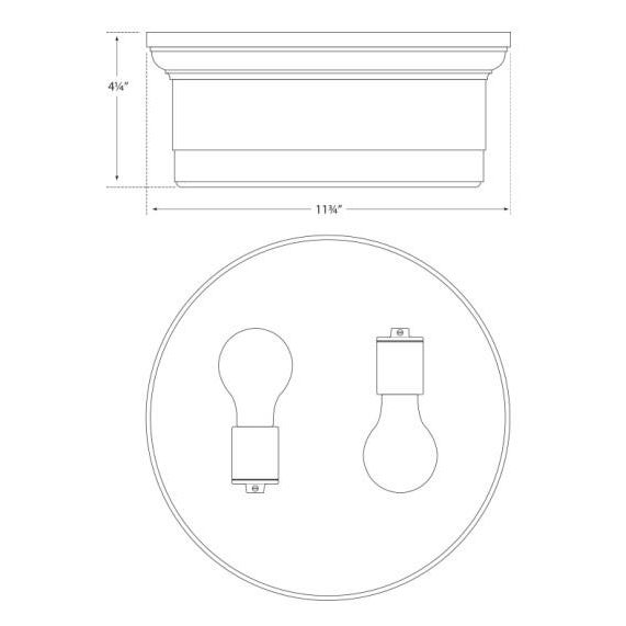 Visual Comfort Visual Comfort Signature Siena Small Flush Mount in Chrome with White Glass For Sale - Image 4 of 4