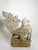 Decorative French wooden rooster sculpture dating from the 19th century. The bird is depicted with an elaborate stylized...