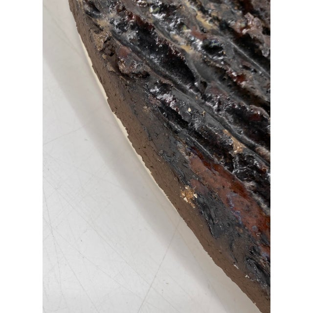 Large Wall Object in Glazed Ceramic, 1950s For Sale - Image 4 of 14