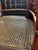 Pair of Baker Furniture Attributed Faux Bamboo Barrel Back Armchairs With Original Cane Seats & Cushions For Sale - Image 11 of 18