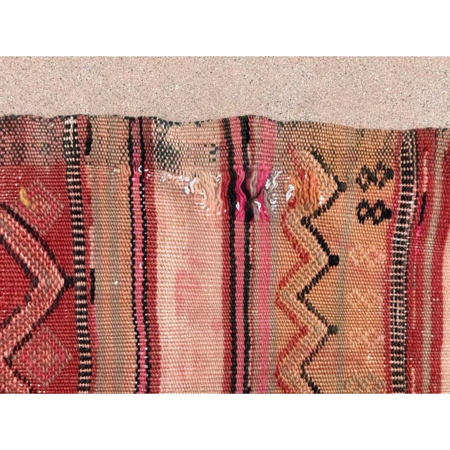 1960s Moroccan Vintage Kilim Tribal Rug, circa 1960's For Sale - Image 5 of 13