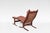 Set of Cognac Leather Highback Siesta Chair and Ottoman by Ingmar Relling for Westnofa, 1970s For Sale - Image 3 of 9