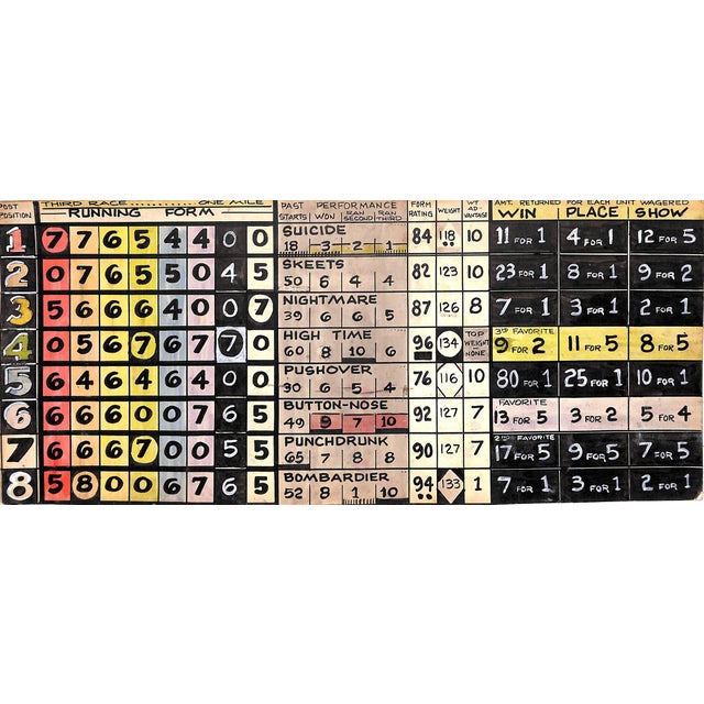 Horse Race Track Original Hand-Painted C1930s Board Game For Sale - Image 10 of 13