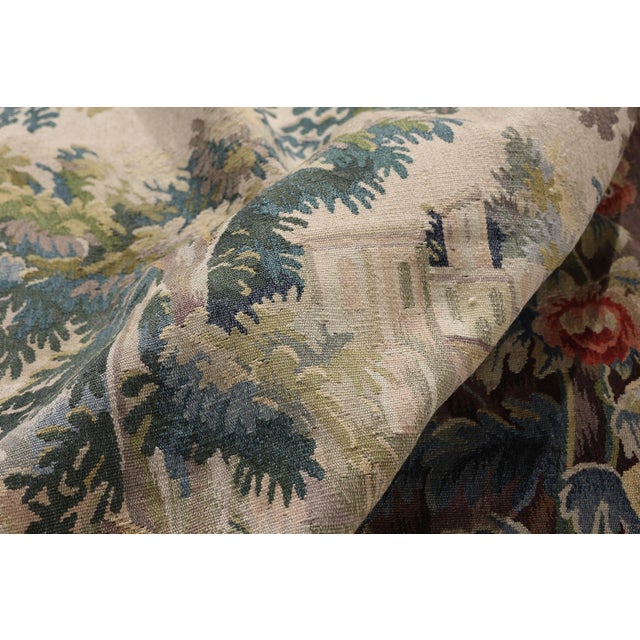 Vintage Chinese Aubusson Tapestry, 04'11 X 03'01 For Sale In Dallas - Image 6 of 10
